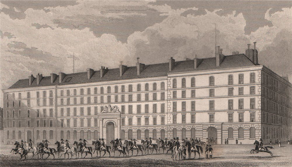 PARIS. Hotel du Garde du Corps. BICKNELL 1845 old antique print picture